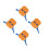 4Pcs Durable Eva Toddler Swim Back Float Orange Kid Learning Float 5