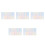 5Pcs Waterproof Pet Stickers Assorted Colors Reflective Numbers 8
