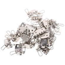 60Pcs Light Grey Metal Key Chain Buckle Organizer for Keys and Bags