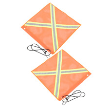 4Pcs Durable Reflective Mesh Warning Flags for Offroad Car and Truck