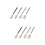 8Pcs Long Handle Baby Bottle Brushes Assorted Color Detachable Cleaner 5