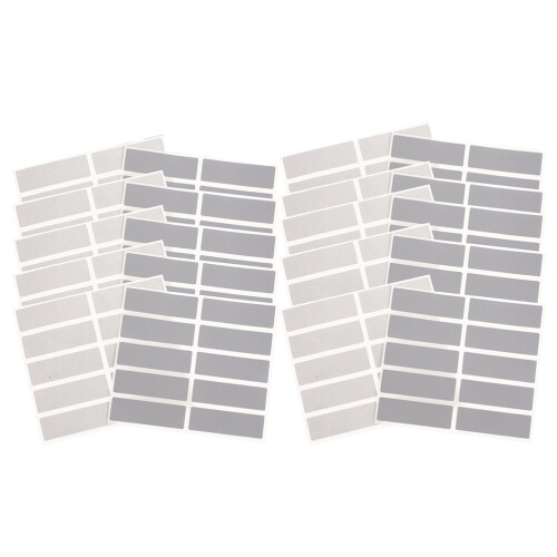 Grey Scratch Off Sticker Labels for DIY Party and Art Projects