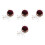 4Pcs Decorative Vintage Sewing Pin Soft Fabric Cushions 4