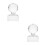 2St Acryl Eyeshadow Press Tool Transparant Voor Snelle Make-Up 5