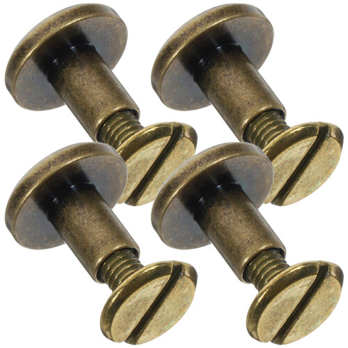 80Pcs Golden Round Rivets Studs for , Jackets, Bags and DIY Use 2