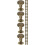 80Pcs Golden Round Rivets Studs for , Jackets, Bags and DIY Use 9