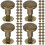 80Pcs Golden Round Rivets Studs for , Jackets, Bags and DIY Use 6