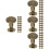 80Pcs Golden Round Rivets Studs for , Jackets, Bags and DIY Use 7