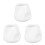 3Pcs Ceramic Milk Pitcher White Mini Jug for 10