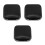 3Pcs Shockproof Hearing Aid Case Black ABS Portable Drying Organizer 3