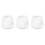 3Pcs Ceramic Milk Pitcher White Mini Jug for 6