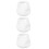 3Pcs Ceramic Milk Pitcher White Mini Jug for 4
