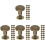 80Pcs Golden Round Rivets Studs for , Jackets, Bags and DIY Use 4