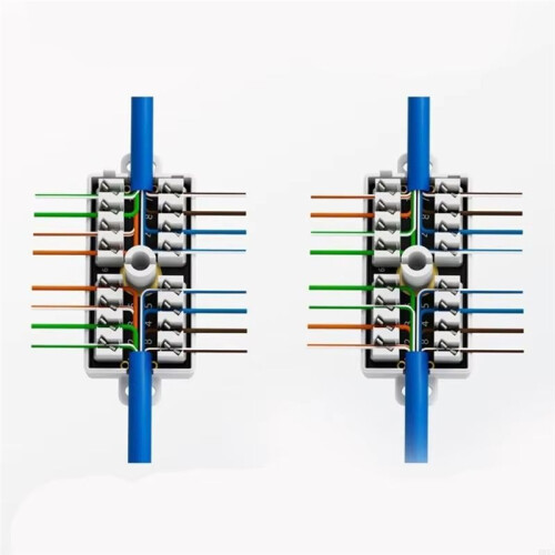 RJ45 Cat6 Junction Box for Ethernet Networking Cable Connection Accessories 2