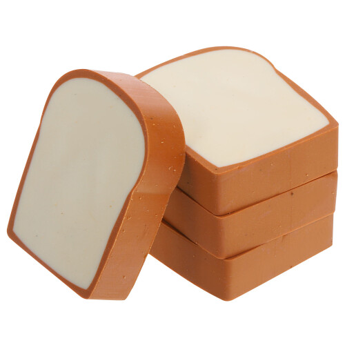 8Pcs Portable Toast Model Erasers Kids Drawing Erasers