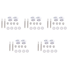 5set Long Push Button Quick Release Hood Pins Bonnet Lock Clip Bumper Kit
