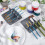 2PCS Silicone Paint Brush Holders, Rectangular Organizer with 4 Slots for Drawing Artists Thick Paint Brush Drying Rest 1