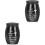 2Pcs Black Durable Dog Ashes Urns Metal Memorial Keepsake Containers 5