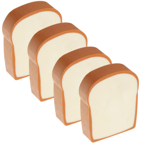 8Pcs Portable Toast Model Erasers Kids Drawing Erasers 2