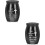 2Pcs Black Durable Dog Ashes Urns Metal Memorial Keepsake Containers 8