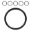12St Multifunctionele Zwarte Rubber Ring Voor Ritual Singing Bowls 2