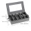 Silverware Storage Box,Flatware Organizer with Zipper Lid, 5 Compartment Cutlery Case with Adjustable Divider and Handle 9