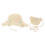 2Pièces Chapeaux Blancs Pour Plage 3
