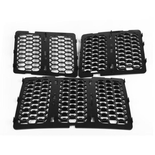 Car Black Front Grille Inserts Trim Mesh Kit for  Grand Cherokee 2014-2016 1