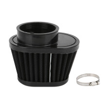 Universeel klembaar luchtfilter voor motorfietsen, pod luchtfilter, koudeluchtfilter, motorluchtfilter, rond, taps toelopend inlaatfilter, metalen