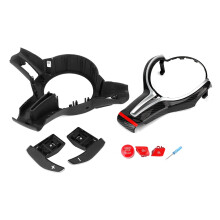 Decorazione degli interni dell'auto, rivestimento del volante con finitura elegante e lussuosa per BMW Serie F01F10F11F12F13F20F21F30F31BMW1 2 3 4 5