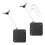 Retractable Remote Control Tethers, Remote Cable Lock , 6.6Ft /2M Remote Control Security Lock for TV and DVD 2 Pcs 1
