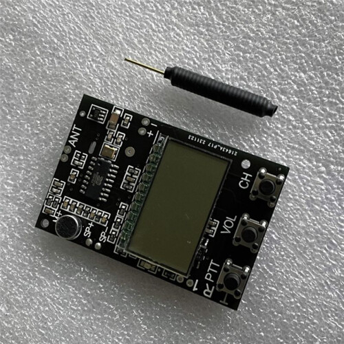 FM Walkie Talkie Circuit Board FM Receiver Board Multi-Function FM Transmitter Receiver 7 Frequency 27-480MHz DC3.3-6V 1