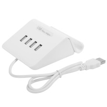 Pöytätietokoneen USB-pikalaturi, ABS+PC-materiaalista valmistettu monilaitelaturi Smart Port -tekniikalla