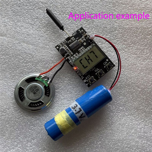 FM Walkie Talkie Circuit Board FM Receiver Board Multi-Function FM Transmitter Receiver 7 Frequency 27-480MHz DC3.3-6V 2