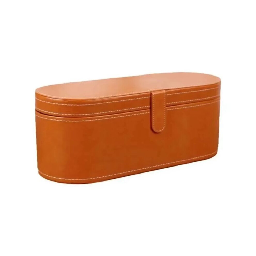 Portable Travel Hair Dryer Case Storage Bag Pu Leather Protection Dustproof Organizer Box For Hair Dryer Yellow 4713091464847