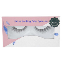 Elegante Wimpern, synthetische Fasern für einen natürlichen Look, transparente Wimpernbänder, leicht und angenehm zu tragen, wiederverwendbar und
