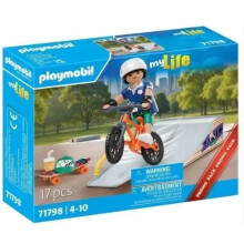 PLAYMOBIL 71798 Reiter mit Rampe, Skate und BMX, Mein Leben, Promotionspaket, 17 Teile, ab 4 Jahren