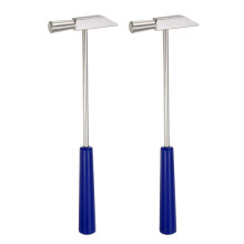 2 Stuks Dubbelzijdige Kleine Metalen Hamer 8 Inch Ronde Driehoek Dubbele Kop Multifunctionele Hamer