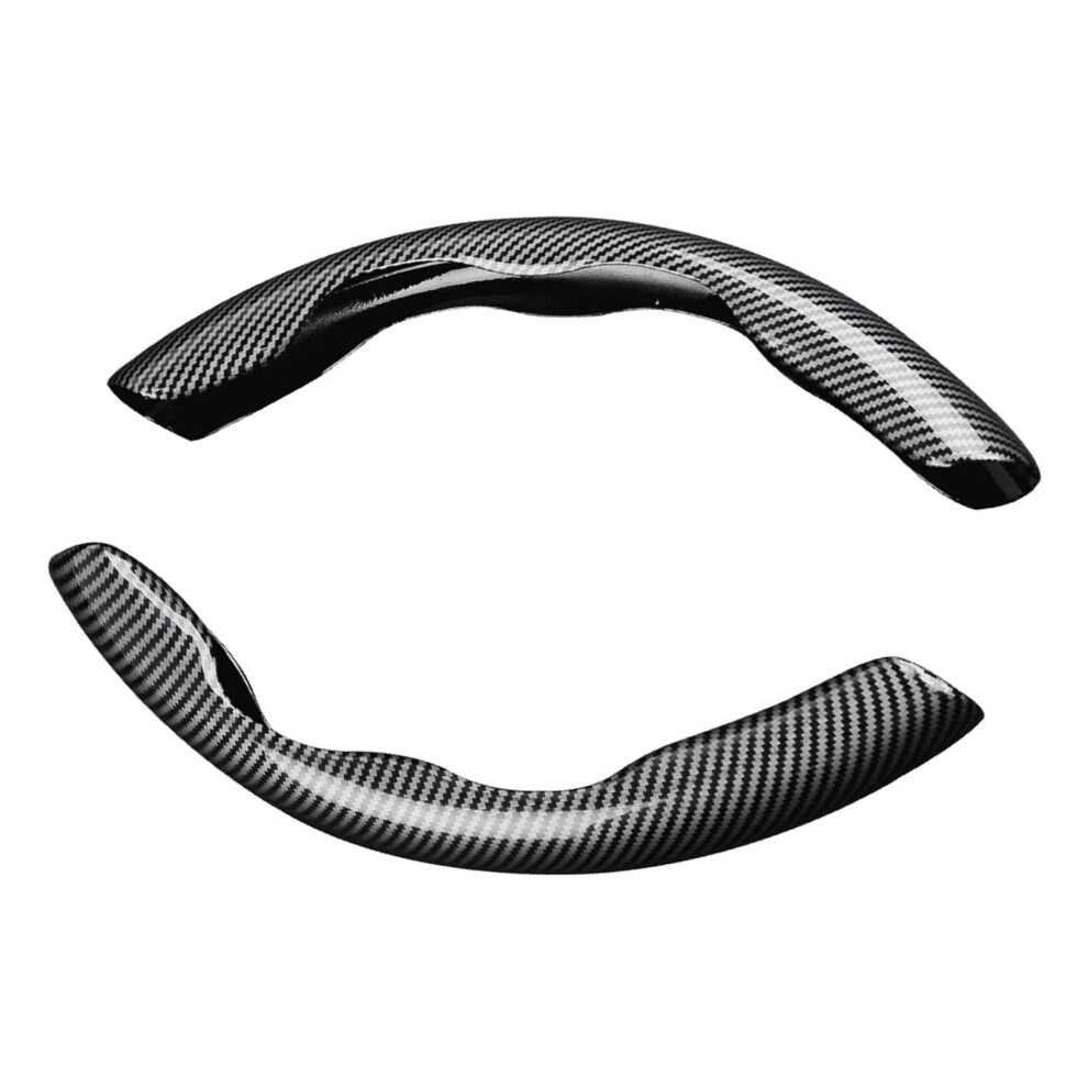 Ultra Thin Carbon Fiber Steering Wheel Cover, Wear-Resistant, Universal Black 9301372193712