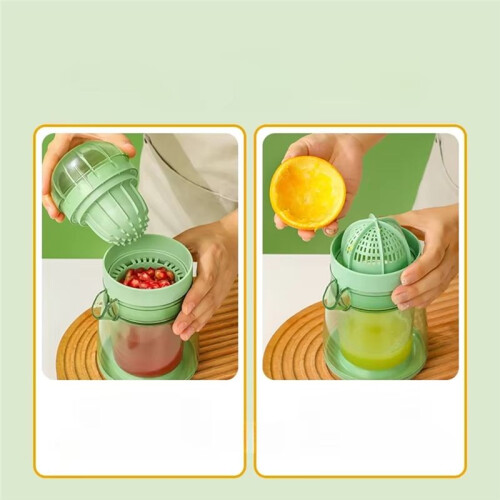 400ml Manual Pomegranate Juicer - Compact Fruit Squeezer for Oranges & Small Citrus, Essential Kitchen Gadget for Juice 1