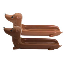 Puppy Shaped Serving Tray Dachshund Snack Holder Hot Dog Holder for Home Family Gatherings Parties Restaurants Home Tool