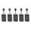 5PCS Work Permit Card Set - Rope Retractable Neck Hanging Document Card Set - Chest Tag Access Control Protective Set 1