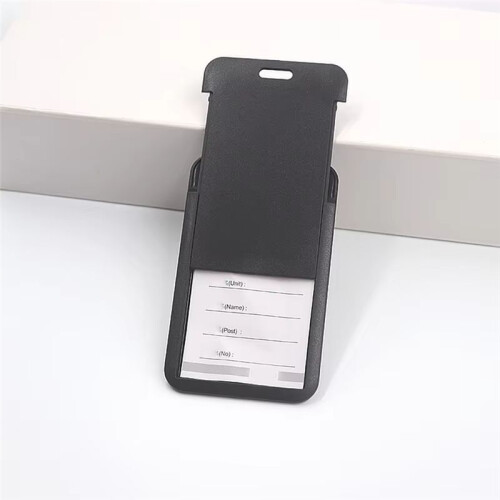 5PCS Work Permit Card Set - Rope Retractable Neck Hanging Document Card Set - Chest Tag Access Control Protective Set