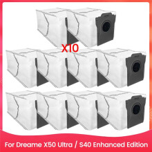 10PCS Dust Bag Fit for X50 Ultra / S40 Enhanced Edition Vacuum Cleaner Spare Part Accessories Kit
