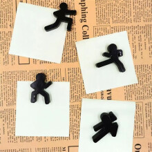 Aimants Stickman 4 Pièces Aimants Décoratifs Stickman Décoration Magnétique Cool pour la Maison Usage Personnel Accessoires de Cuisine