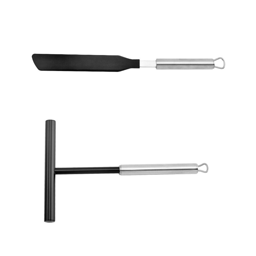 Crepe Spreader Spatula Set Crepe Pan Making Tools Batter Spreader Kitchen Utensils Stainless Steel Spreading Tools 6033987356383