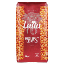 Laila Red Split Lentils 2Kg. Red Split Lentils are enrich with Vitamin B and Dietary fibers