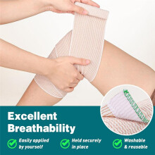 10 Pack Elastic Bandage Wrap 4 Inch, Compression Wrap Bandage for Legs, Lymphedema Wraps for Legs, Ankle, Knee, Tummy