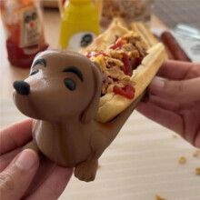 Puppy Shaped Serving Tray Dachshund Snack Holder Hot Dog Holder for Home Family Gatherings Parties Restaurants Home Tool