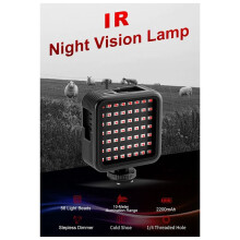 LN-5 IR Infraröda Fyllningsljus Fotografi Night Vision Videolampa 56st LED-Pärlor för IR DSLR Digital Videokamerakamera